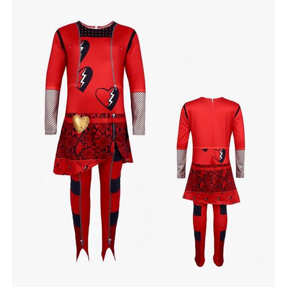 Rise of Red Princess Costume Descendants Girls 10/12 Eu 150 Halloween - Picture 1 of 9